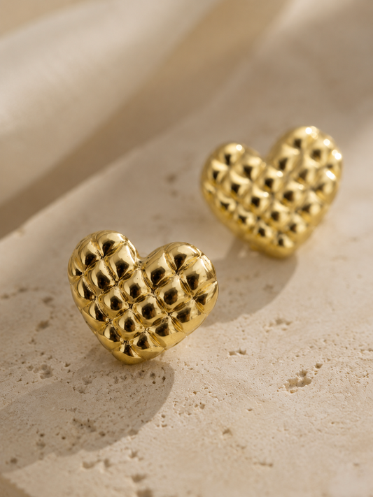 Boucles d’Oreilles Lily Dorées en Acier Inoxydable 316L