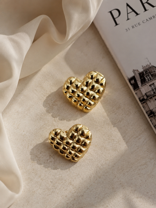 Boucles d’Oreilles Lily Dorées en Acier Inoxydable 316L